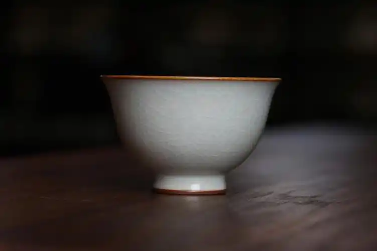 台湾晓芳窑汝窑天青开片玉茗杯单杯