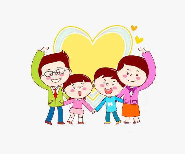 幸福的一家四口