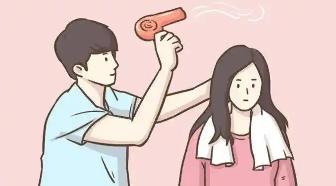 当女朋友洗完头,你该怎么帮她吹头发?no.2答案:b.洗头和脱发没关系.