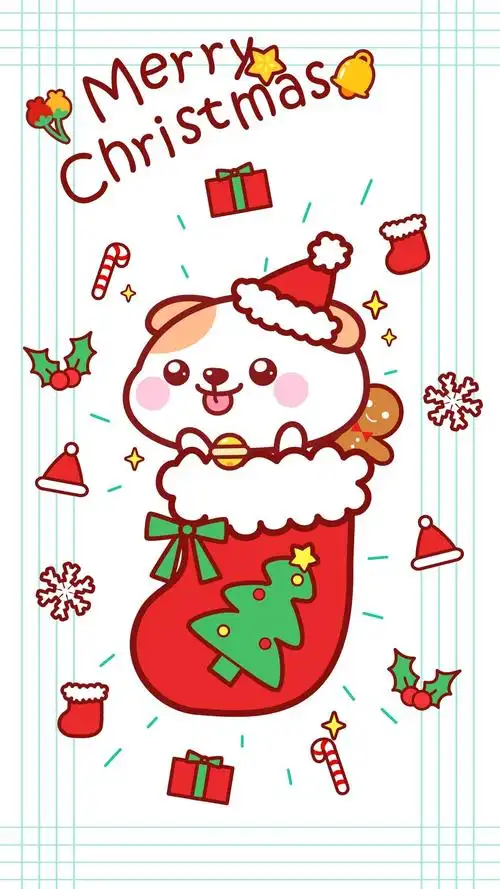 2019可爱卡通快乐圣诞 _ 图片网
