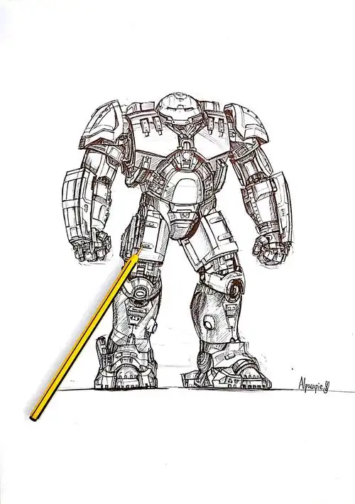 veronica 反浩克装甲 (照片临摹)