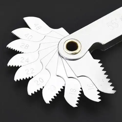 螺纹规公制60度英制螺牙规螺纹样板规量纹量丝测牙距测量工具公制60度