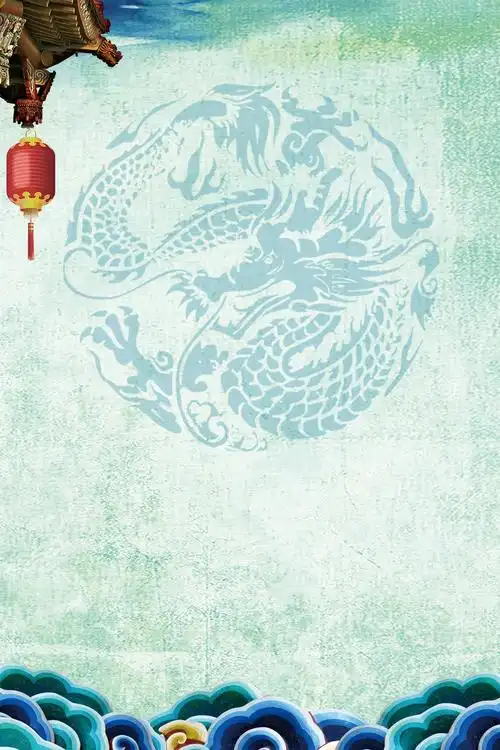 大气中国风旅游海报背景素材