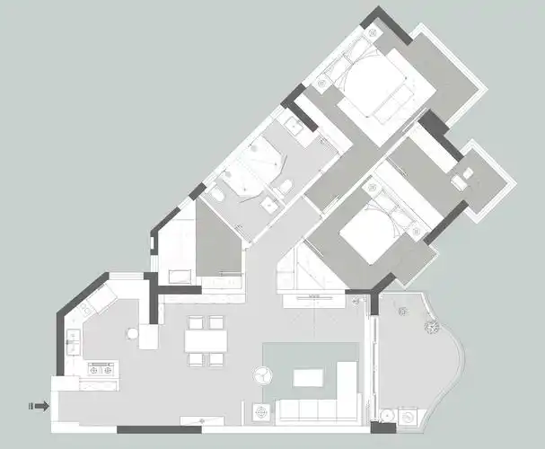 东埔海景花园不规则户型规划