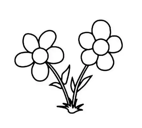 简笔画花简笔画花朵简单又漂亮