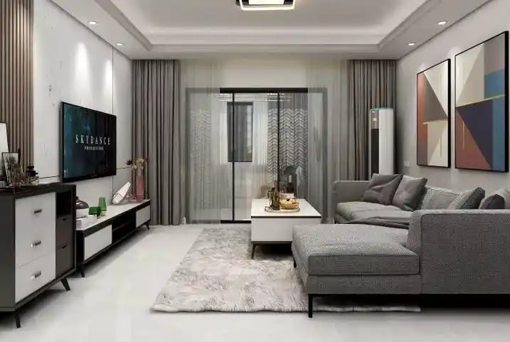 上海凯欣豪园110平米三居室简约风格房屋装修图片_设计