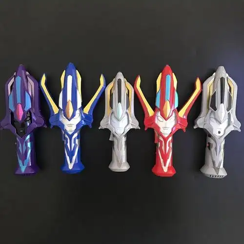 奥特曼银河火花枪变身器玩具全套装儿童模型发光变形开合黑暗火花