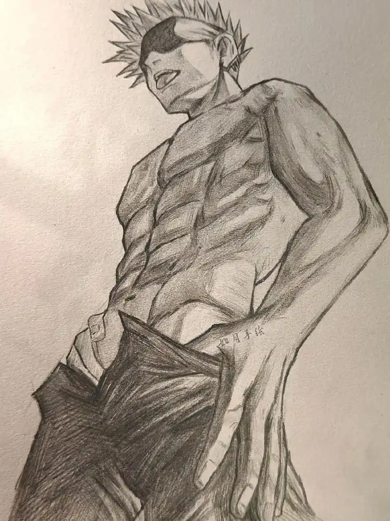 五条悟.买了这套人体结构描摹本之后,看到腹肌就想画,根本停不 - 抖音