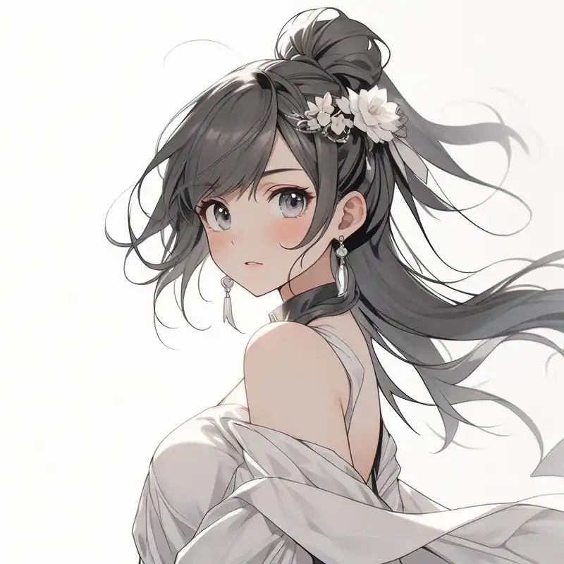 96甜美仙气的女生头像,漫画风格96