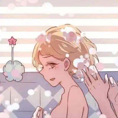 粉色系动漫情侣头像 甜甜的超萌版一对情侣头像