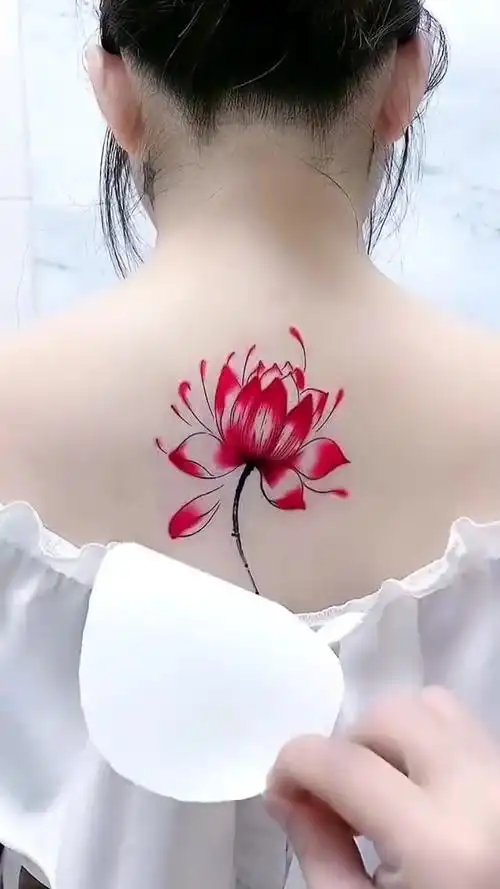 3d蝴蝶防水耐磨纹身贴蝴蝶彼岸花女人爱美不分年龄