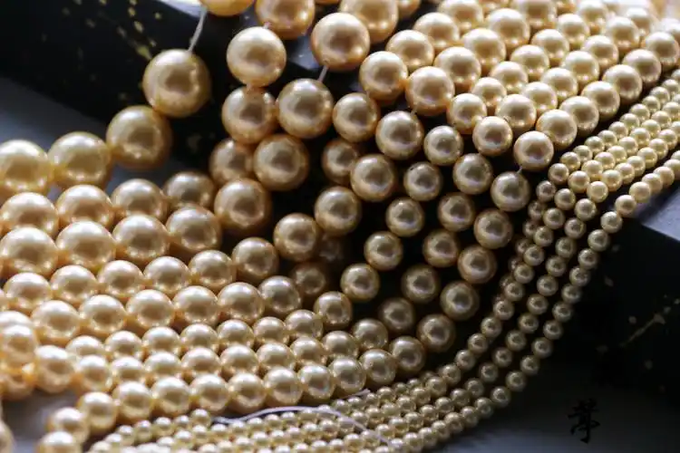 醉花亭南洋深海贝壳珍珠散珠古风发簪耳环饰品其他diy饰品配件