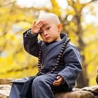 小和尚真人头像图片