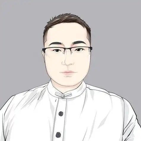 戴眼镜中年大叔卡通头像 卡通头像图片大全 -【爱个性】