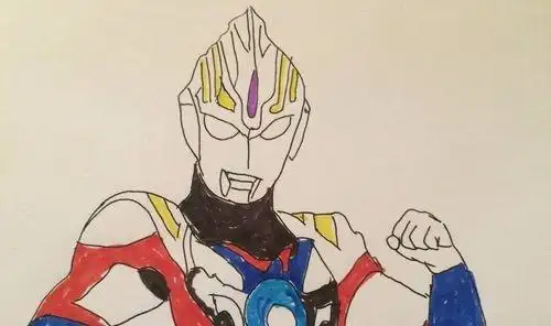 怎样画帅气的欧布奥特曼