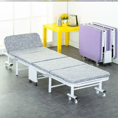 简易折叠床 便携 省空间_办公室折叠床小巧 小号活动床便携式午休床多