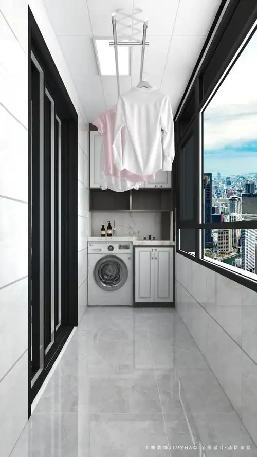 燕港御灏府现代简约风格阳台装修效果图