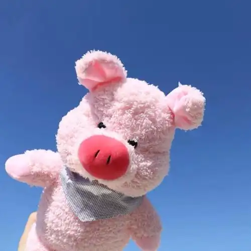 超可爱的粉色猪猪头像