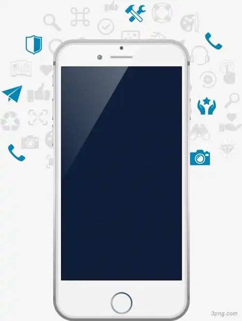 卡通手绘图案苹果手机