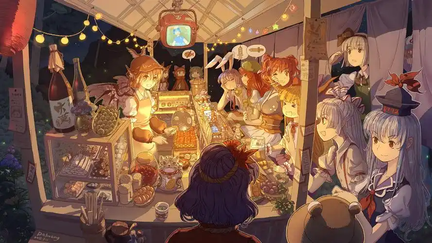 同人手绘动漫美女图片桌面壁纸