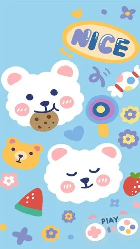 卡通可爱分屏高清手机壁纸