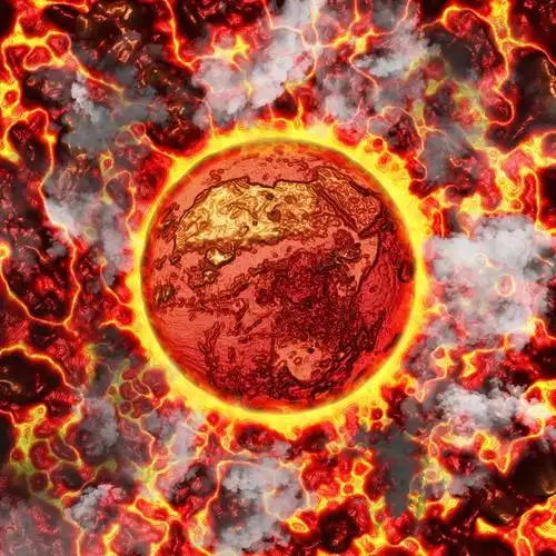 创意的3d熔岩特效ps动作