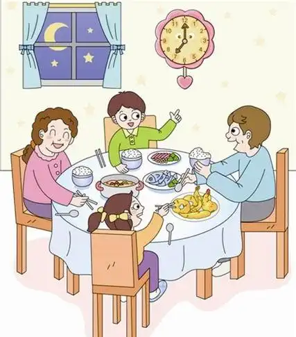 简笔画吃饭简笔画吃饭的小朋友