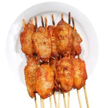 汇柒鲜 蜜汁鸡翅中串450g/袋 烤鸡翅膀国产烧烤食材速冻烤串烤箱适配