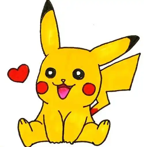 皮卡丘简笔画最萌皮卡丘的画法卡通人物简笔画皮卡丘_露西学画画