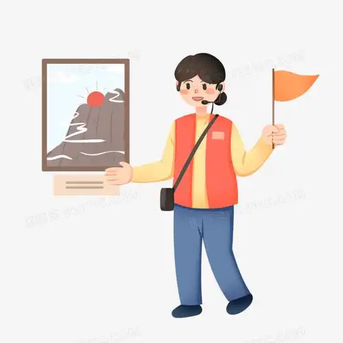 手绘卡通博物馆科技馆解说员免抠素材图片免费下载_png素材_编号1l0i9
