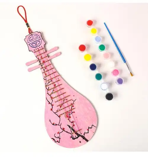 儿童创意手工琵琶diy制作材料包幼儿园小学生自制乐器女孩小礼品