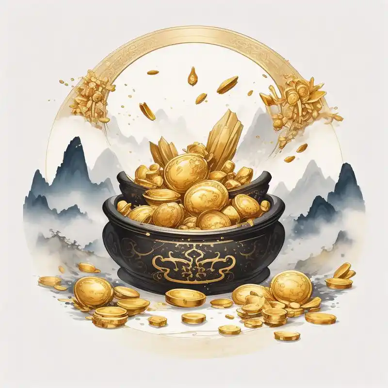 聚宝盆山水画头像🎨,财气满满哦