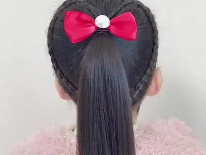 儿童编发 #新年发型 #生女儿就是用来打扮的 #高马尾