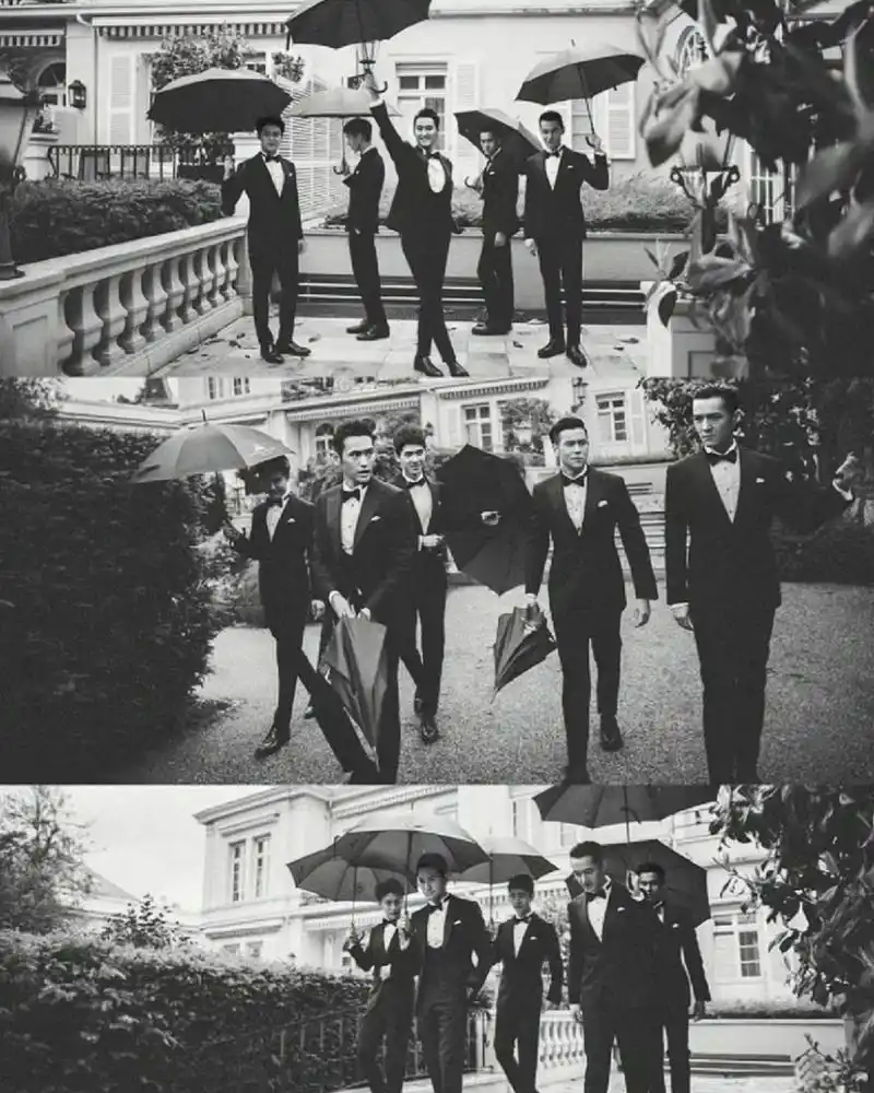 最帅伴郎团#袁弘张歆艺婚礼