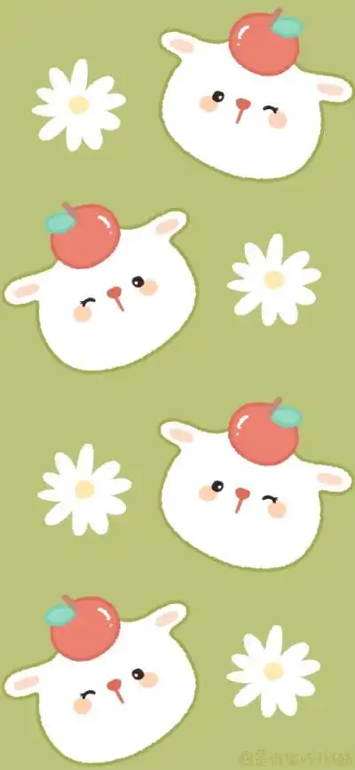 素材 ins 韩系 可爱 简约 手绘 动漫 锁屏 屏保 卡通 背景 纯色