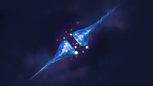 壁纸 突触,神经元,蓝色,光 3840x2160 uhd 4k 高清壁纸, 图片, 照片