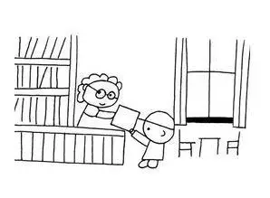 品味经典图书简笔画