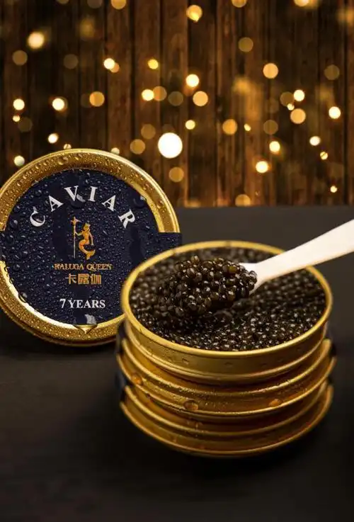 卡露伽kaluga品牌7年鱼子酱 7 years caviar(西伯利亚鲟鱼子酱) 10g