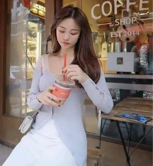 原创温柔清新风穿衣搭配太清爽衬得肤色也更白皙细腻