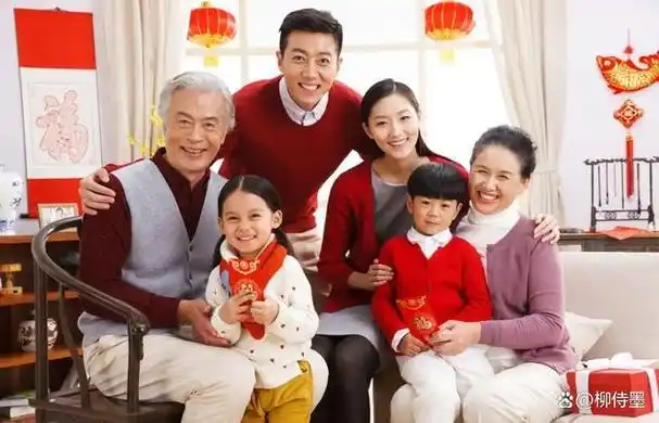 全家福拍照模板,幸福团圆又美满,平安快乐一家人