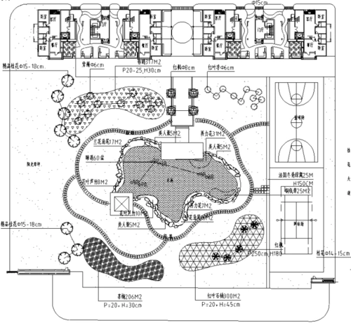 [湖南]现代化生物工业园区景观设计施工图  目录:景观设计说明,总平面