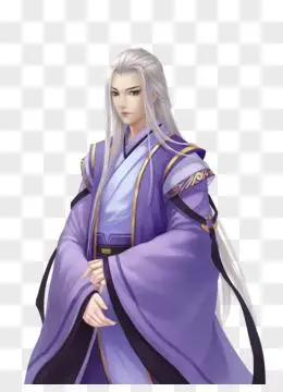 古代png古代png卡通手绘创意小锦衣卫元素pngpsd蒙眼睛的白衣美男古风