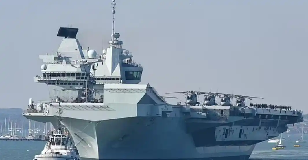英媒:英国"伊丽莎白女王"号航母发生火灾,原因正在调查中