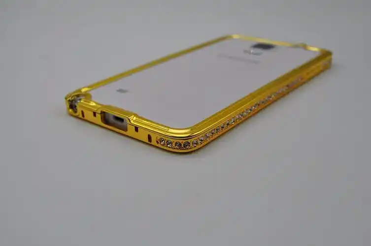三星金属带钻边框铝合金note4手机套手机金属镶钻边框 手机壳