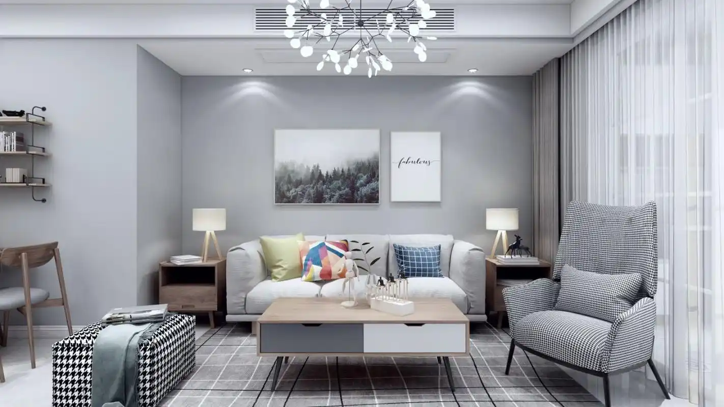 【湖州装饰设计】110方现代风格装修户型效果图