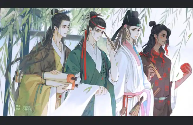 江南百景图# 江南f4 微博画师:客小北_ - 堆糖,美图壁纸兴趣社区