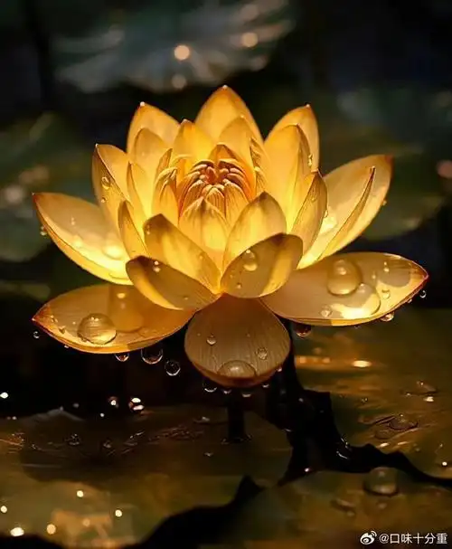 金色莲花代表好事将近