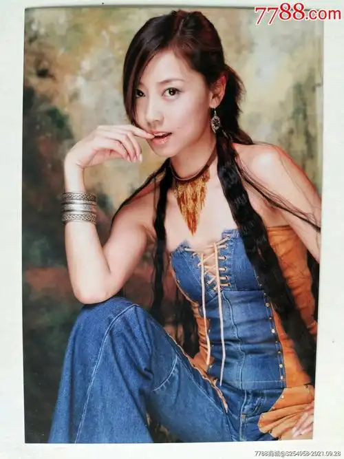 影视明星张茜照片一张(香港影星张卫健妻子)