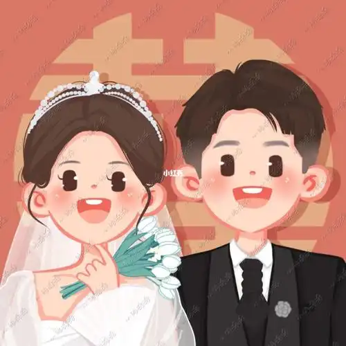 客稿婚纱照手绘头像q版婚纱70