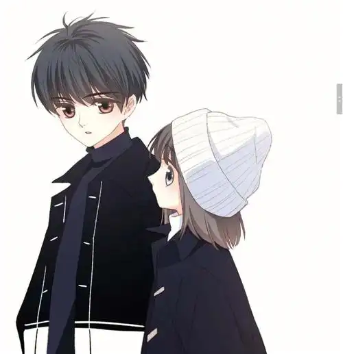 怦然心动漫画 情侣一对的照片,你们喜欢吗,但是我还是开心不起来啊